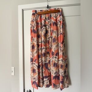 By Anthropologie Button Front Midi Skirt Worn Once!
